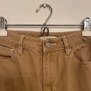 Pacsun Tan Brown Curvy Jeans